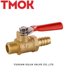 Good quality External thread long handle brass gas vavle Dn8